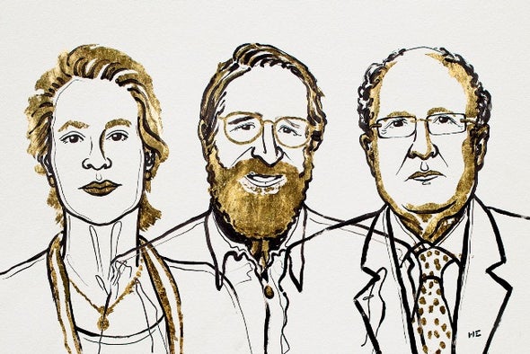 الأمريكيان "فرانسيس آرنولد" و"جورج سميث" والبريطاني "جريجوري وينتر" يتشاركون جائزة "نوبل للكيمياء"