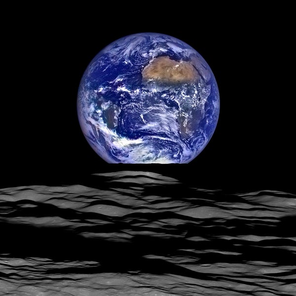 القمر كوكب تابع للارض