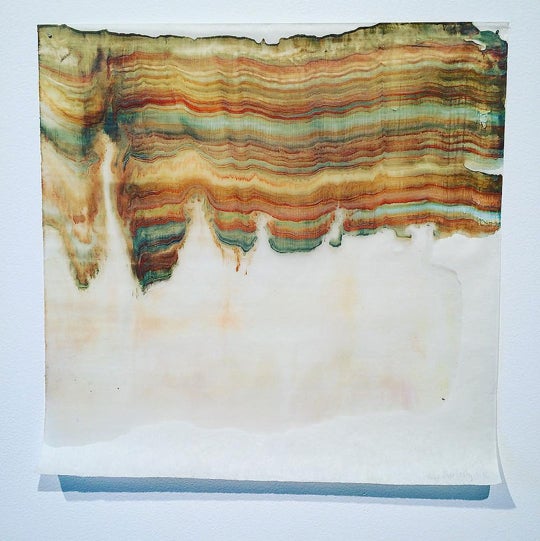 Monotype Encaustic Print by @lauramoriartyrocks