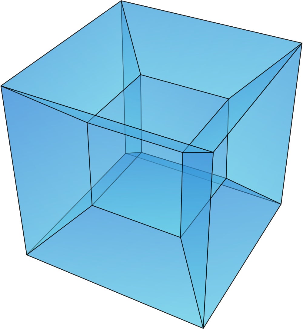 four dimensional hypercube