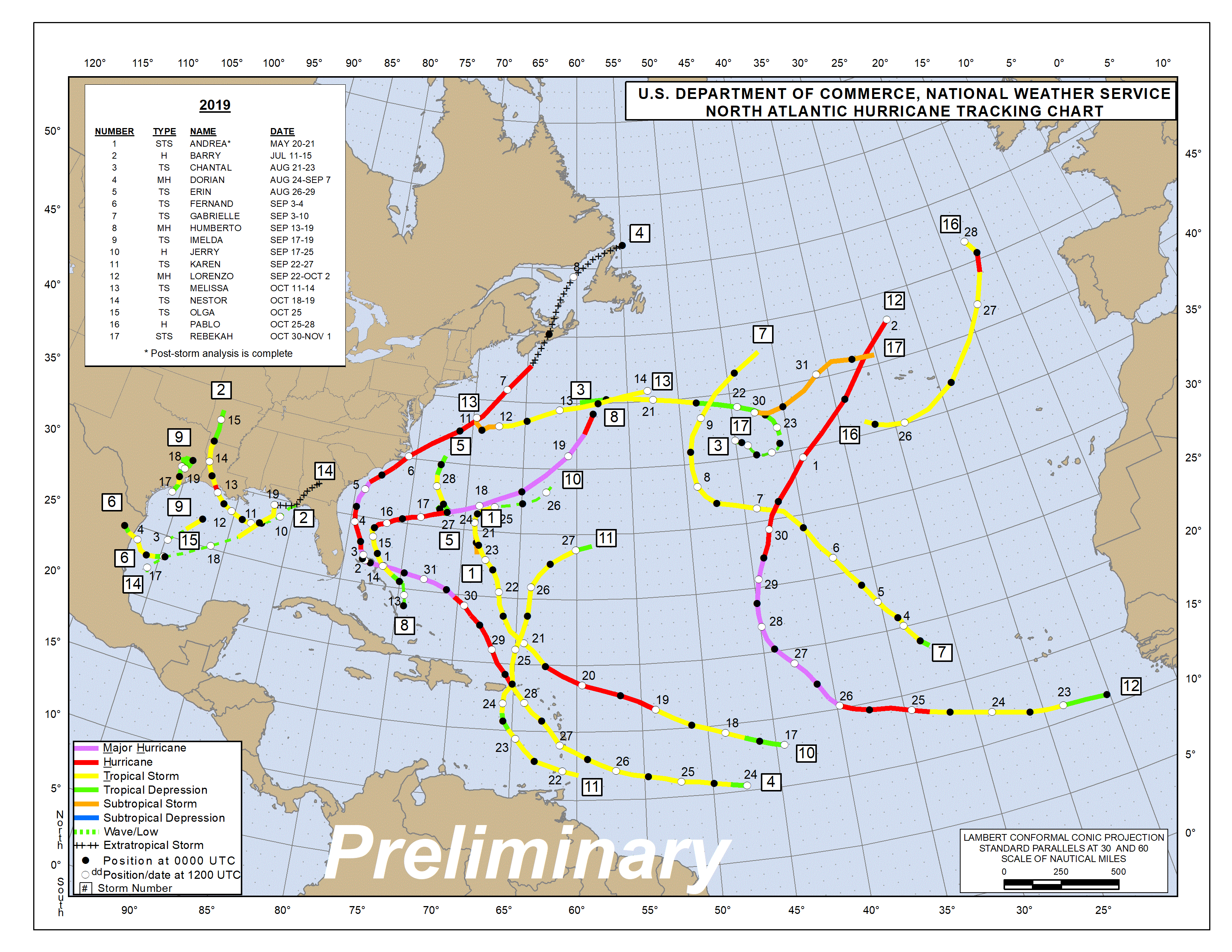 florida hurricane track history map