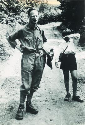 A black and white photograph of André Weil