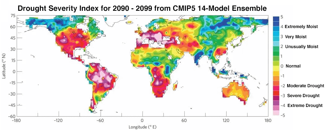 Drought in 2090 - 2099