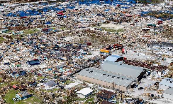 Hurricane Dorian destruction in The Bahamas