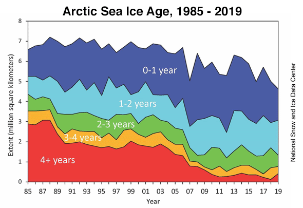Arctic sea ice age