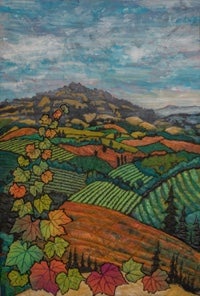 Linda Morand quilt: View Into the Autumn Valley