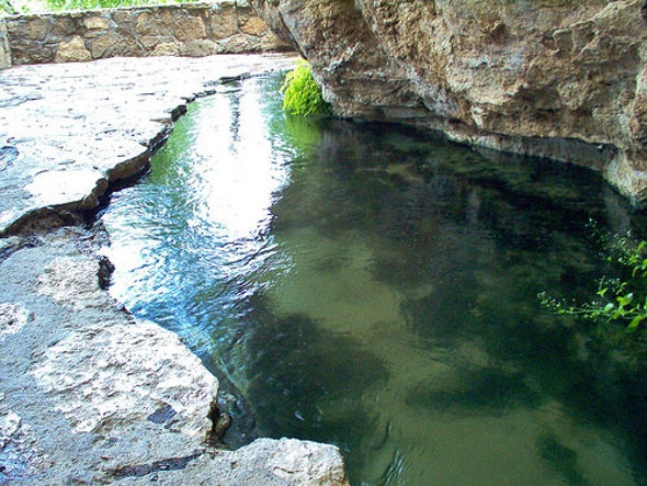 Montezuma's Well and canals (AZ) were built by the Sinagua People over 1,000 years ago. Still functional today, the well is replenished with 1.5milion gallons daily.