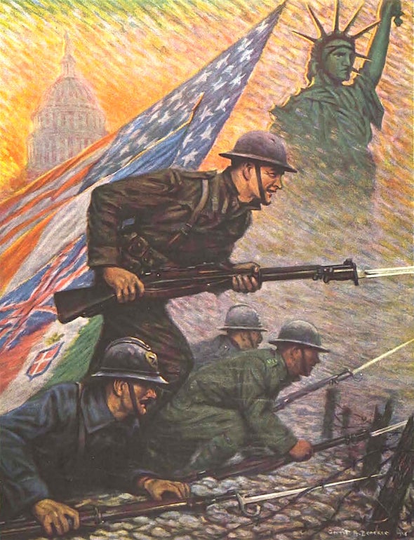 America Declares War on Germany, 1917
