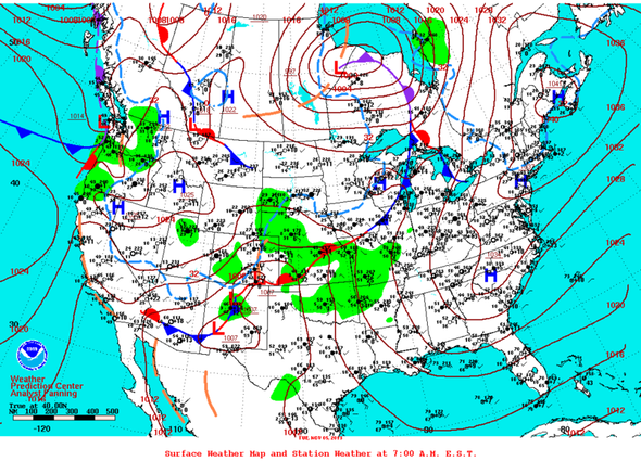 What Is A Weather Map When The Weather Forecast Is Wrong, Don't Shoot The Messenger - Scientific American Blog Network
