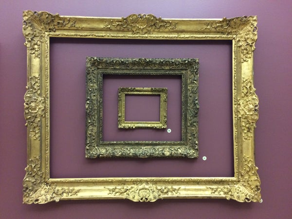 A picture frame within a picture frame within a picture frame