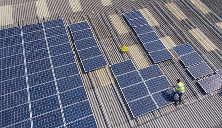 Solar panel installation