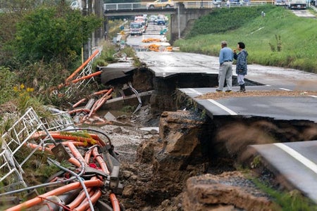 Typhoon Hagibis damage in Japan