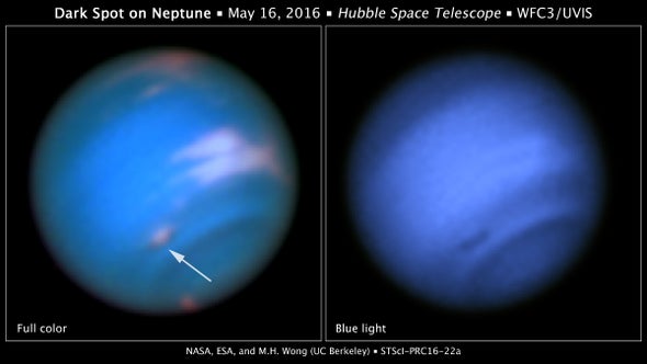Hubble Confirms a Gas Mountain on Neptune