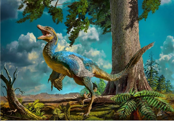 Deinonychus Artwork by Chinese Artist Zhao Chuang