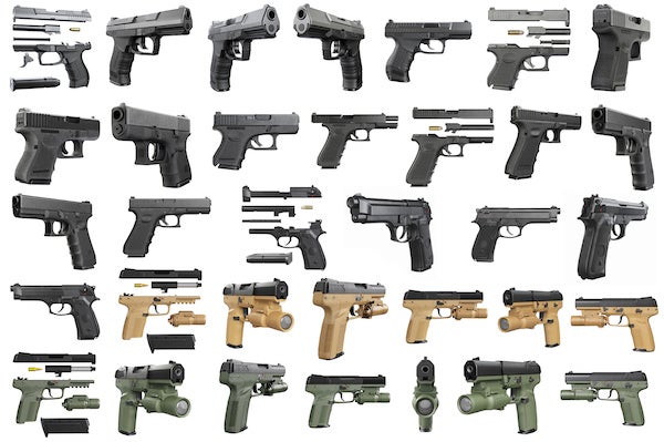 differnt types of guns