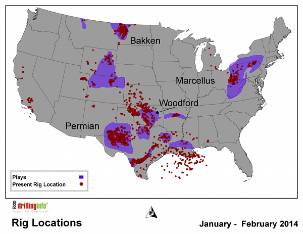 Drilling rigs are moving at a furious pace - a look at The Boom in maps ...