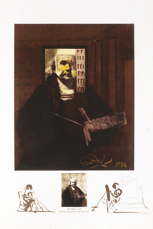 Dalí's Reinterpretation of Rembrandt's Self-Portrait
