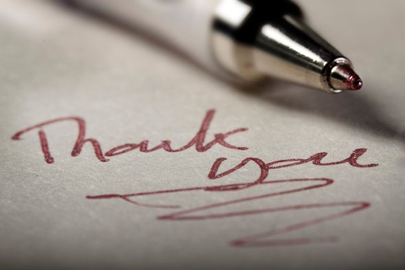 The Psychology of Giving Thanks