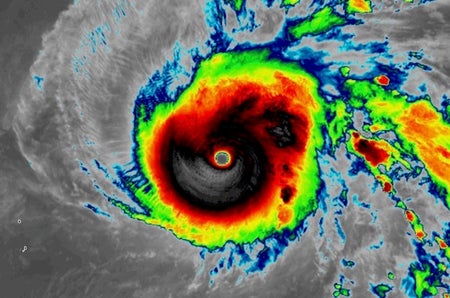 Super Typhoon Halong at peak strength