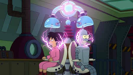 A screengrab from an episode of the animated show Futurama.
