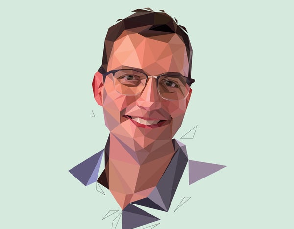 Stylized illustration portrait of Adam Bowman by Jessine Hein.