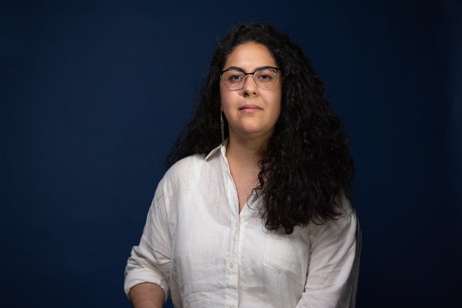 A portrait of Armita Manafzadeh by Jeffery DelViscio.