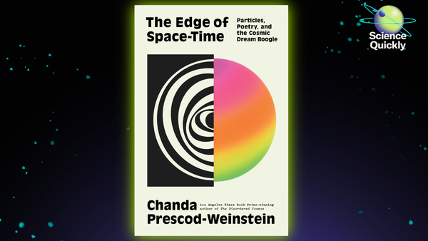 An illustration of the book cover "The Edge of Space-Time"