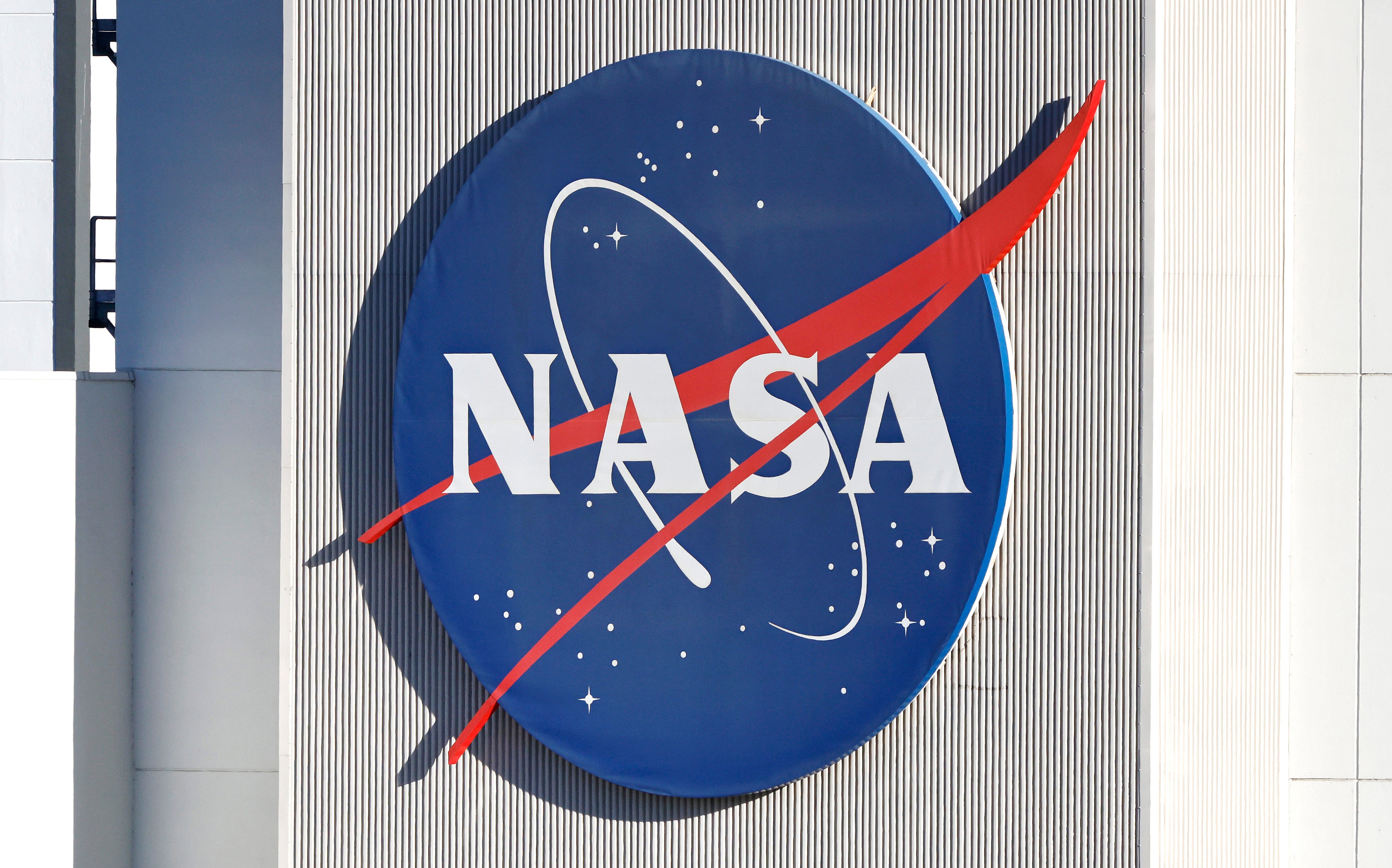 The NASA logo is displayed at NASA’s Jet Propulsion Laboratory