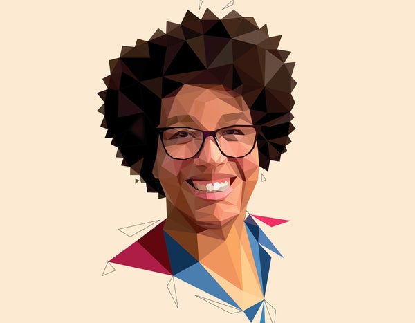 Stylized illustration portrait of Amber Young by Jessine Hein.
