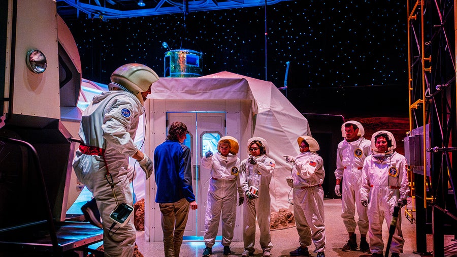 Adult Space Academy simulation with a former astronaut