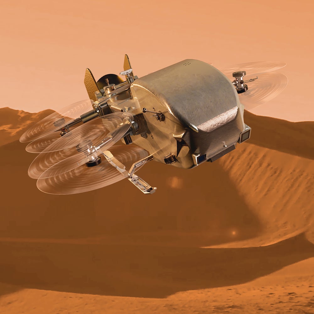 NASA's Dragonfly mission will send a nuclear-powered flying drone to Titan  | Scientific American
