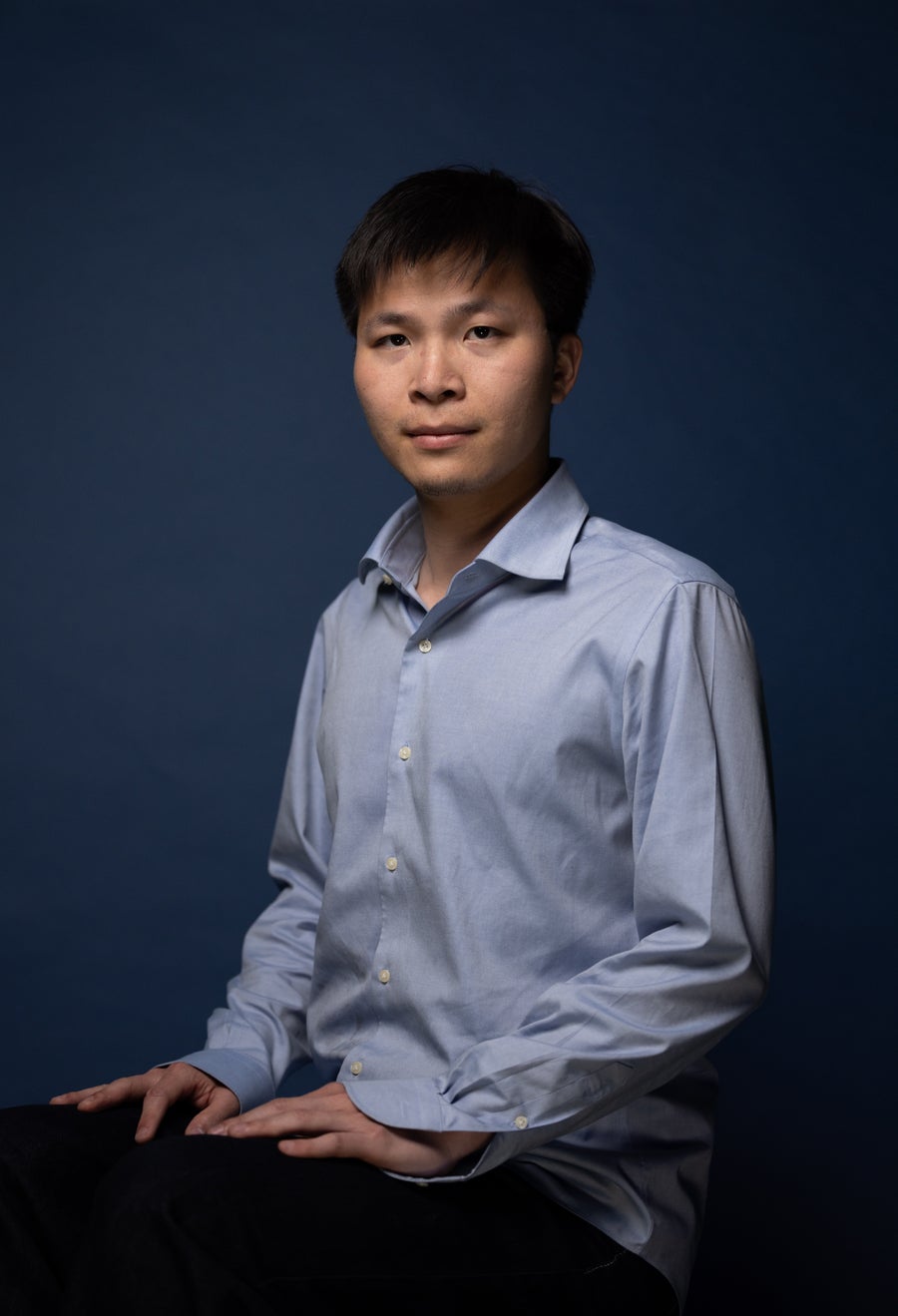 A portrait of Jieneng Chen by Jeffery DelViscio.