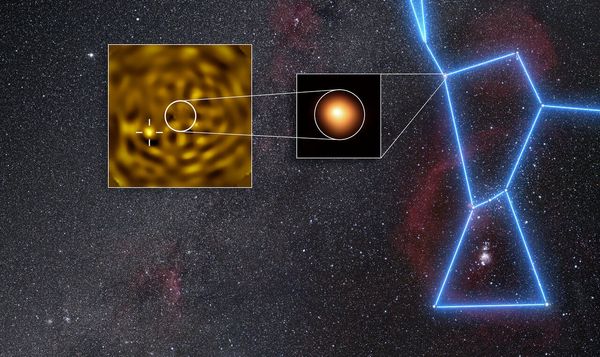 Very Large Telescope images of Betelgeuse and its companion.