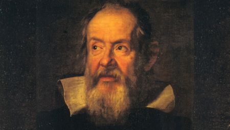 A crop of a portrait of Galileo Galilei by Justus Sustermans