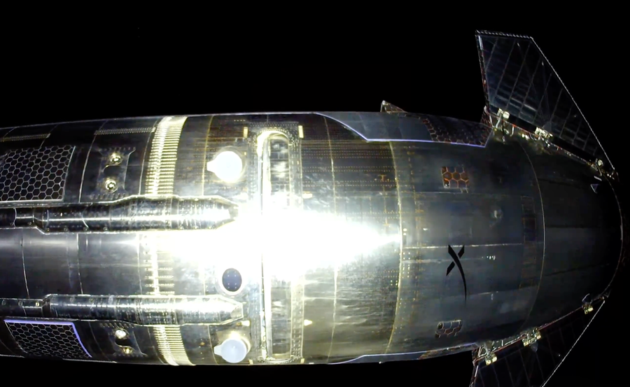 Starship in space