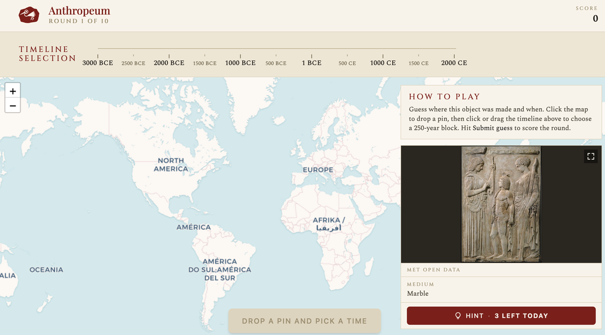 Wordle, But For Art History—anthropeum Turns The Met Museum Into An Online Game