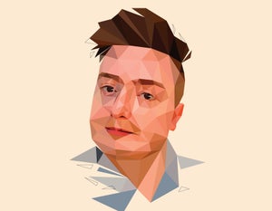 Stylized illustration portrait of Colin Carlson by Jessine Hein.