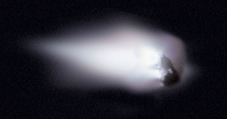 Comet Halley, as seen by the European Space Agency’s Giotto spacecraft in 1986