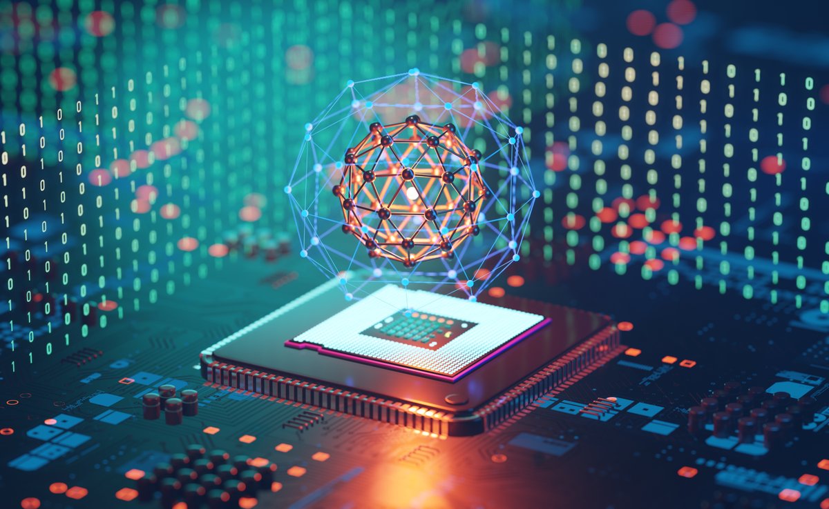 A quantum chip illustration.