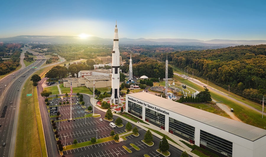 US Space and Rocket Center from the air