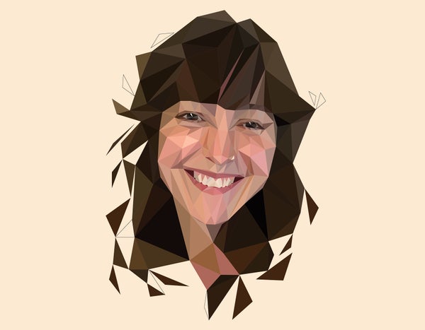 Stylized illustration portrait of Allie Balter-Kennedy by Jessine Hein.