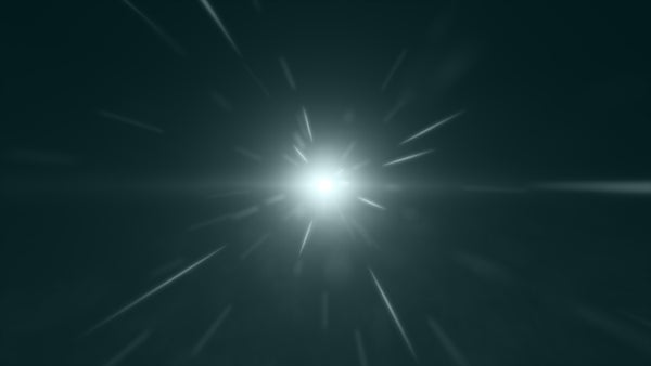 A burst of light radiating from the center of a dark background, evoking extreme cosmic events.