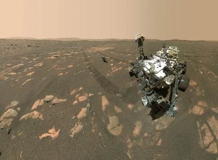 NASA’s Perseverance rover on the surface of Mars