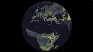 Researchers and data visualization experts plotted the dense map of arbuscular mycorrhizal fungi around the world, down to each square kilometer.