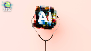 Conceptual image of artificial intelligence being used for medical advice