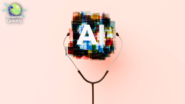 Conceptual image of artificial intelligence being used for medical advice