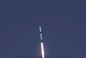 A SpaceX Falcon 9 carrying Google’s Project Suncatcher lifts off.