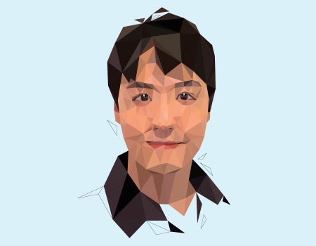 Stylized illustration portrait of Chee-Huat Linus Eng by Jessine Hein.