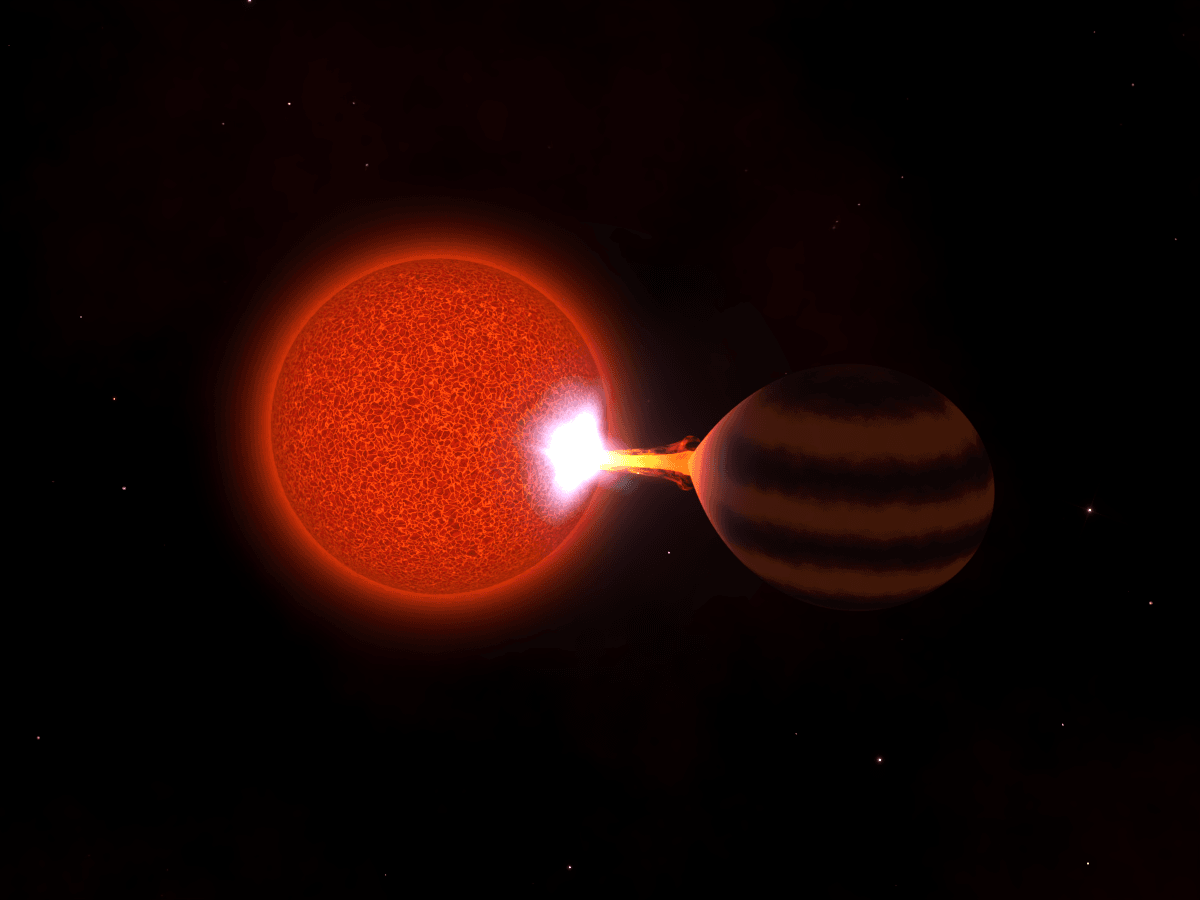 Astronomers catch dwarf stars gobbling up their orbiting companions
