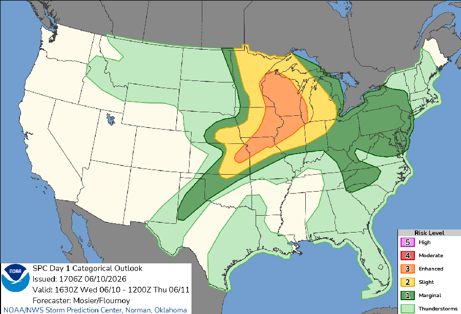weather prediction US map